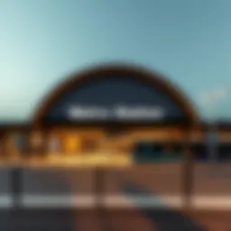 Dubai Metro Station Exterior