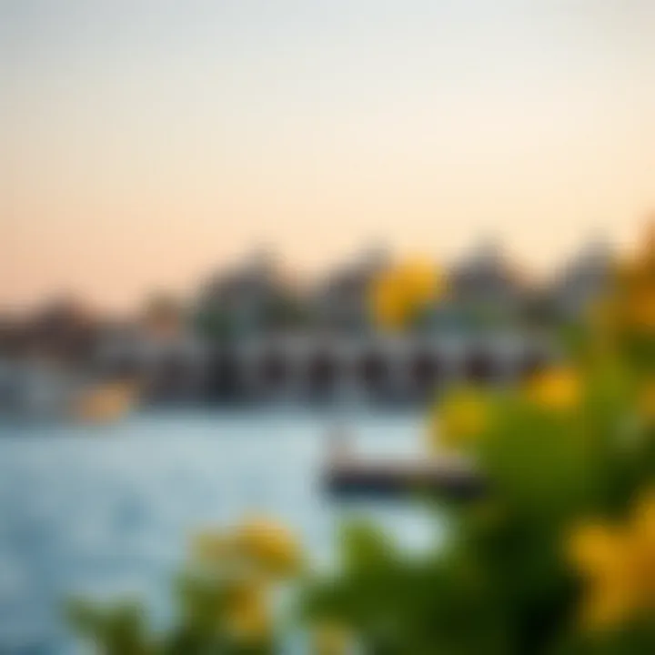 Luxurious Waterfront Living in Mina Al Arab A stunning view of the Mina Al Arab waterfront showcasing luxury villas and serene waters.