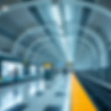 Features of a Modern Dubai Metro Station Modern Dubai Metro Station