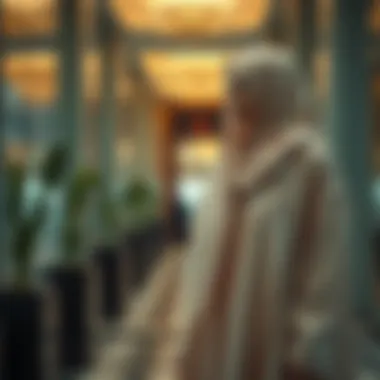 Innovative Fabric Technology in Modern Abayas Fashion-forward abaya with innovative fabric technology