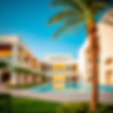 Architectural Marvels of Nad Al Sheba Gardens Modern architectural design in Nad Al Sheba Gardens