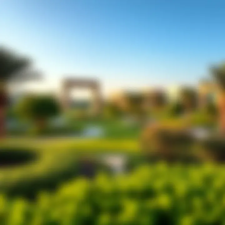 Green Spaces in Nad Al Sheba Gardens Lush green parks within Nad Al Sheba Gardens