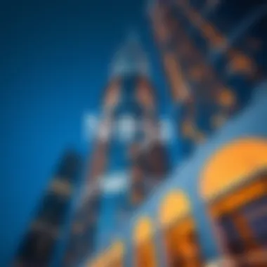 Architectural details of Najma Tower showcasing modern design