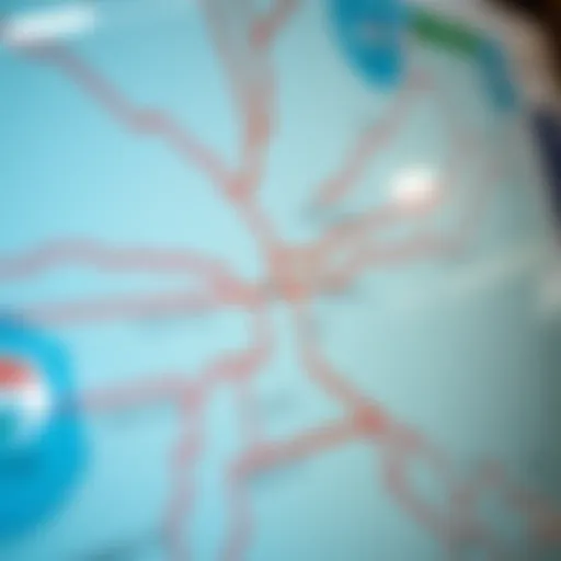 Detailed overview of the Dubai Metro station map showcasing key routes