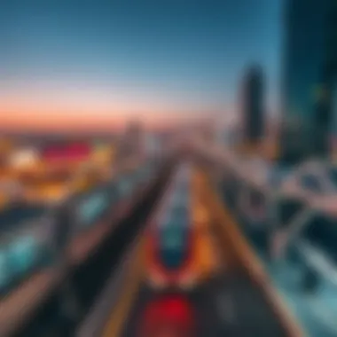 Aerial view of Creek Metro Station