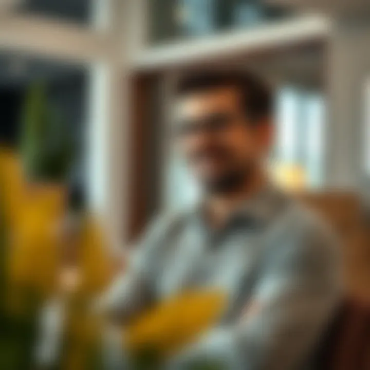 Understanding Customer Satisfaction in Moving Services A satisfied customer reviewing a moving service experience