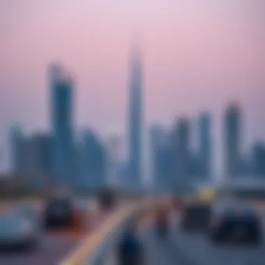 Dubai's Modern Skyline and Job Market Skyline of Dubai showcasing the modern job market