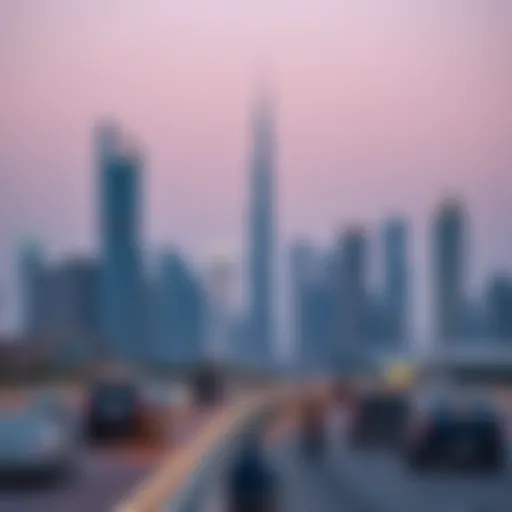 Dubai's Modern Skyline and Job Market Skyline of Dubai showcasing the modern job market