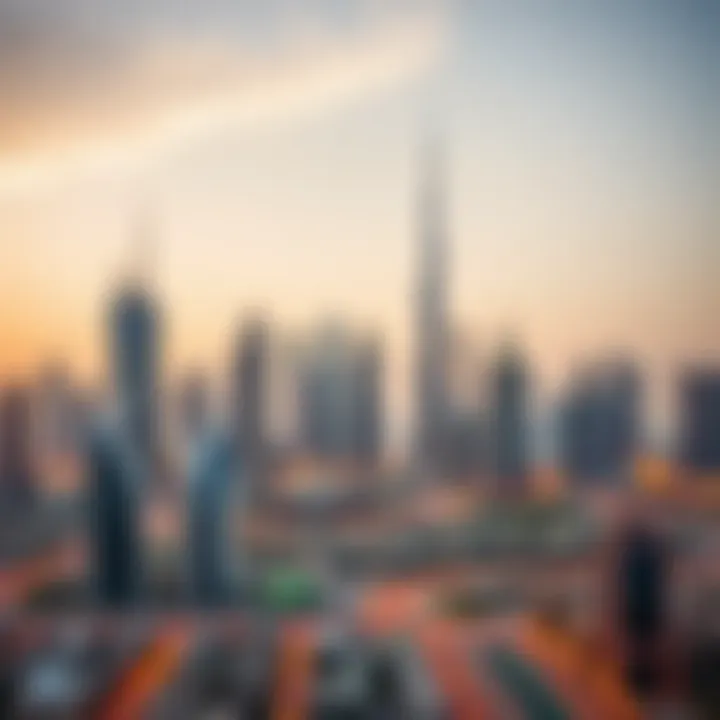Dubai Skyline: A Hub of Career Growth Skyline of Dubai representing career opportunities