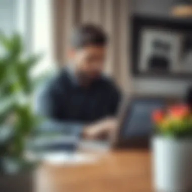 Evaluating Loan Options Effectively Person analyzing loan options on a laptop