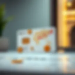 DU SIM card with financial symbols