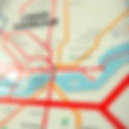 Metro map highlighting key stations to Dubai Creek Harbour