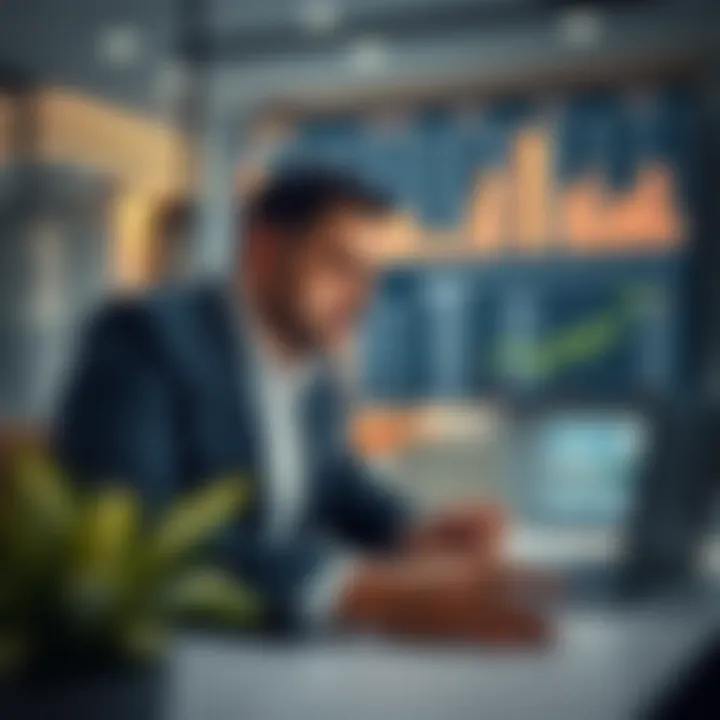 Investors analyzing real estate data