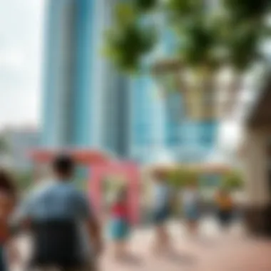 Vibrant Community Life at Marina Crown Tower Lifestyle image depicting the vibrant community around Marina Crown Tower