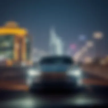 Luxury Transportation from Dubai to Abu Dhabi Luxury car traveling from Dubai to Abu Dhabi