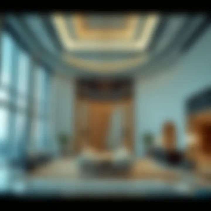 Luxurious Interiors of the Noor Building Luxurious interior spaces of the Noor Building highlighting contemporary design