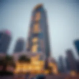 Exterior view of Omniyat Tower showcasing its unique architecture