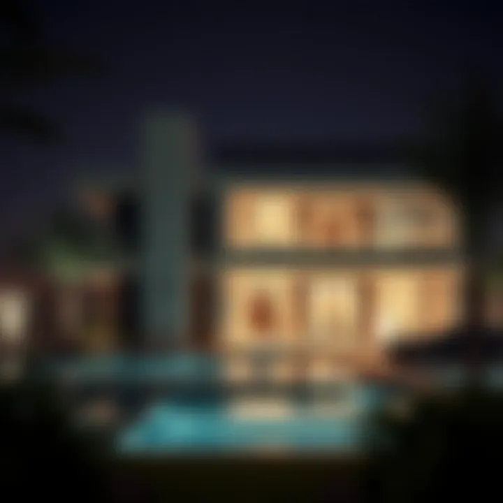 Modern Architecture in Prime Jumeirah Elegant villa design in Prime Jumeirah highlighting modern architecture