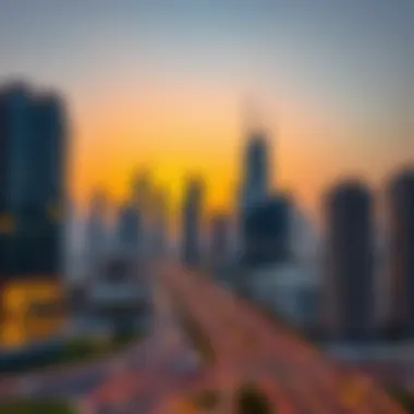 Sunset Skyline of Prime Jumeirah Sunset view of Prime Jumeirah's skyline reflecting investment potential