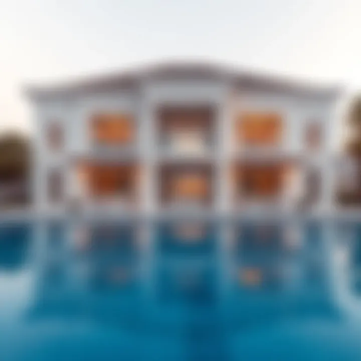 Elegant private villa with a pool overlooking the beach in Ajman