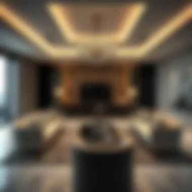 Elegance Inside Rabdan One Luxurious interior design of the living room in Rabdan One