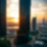 A serene sunset view over Dubai during Ramadan.