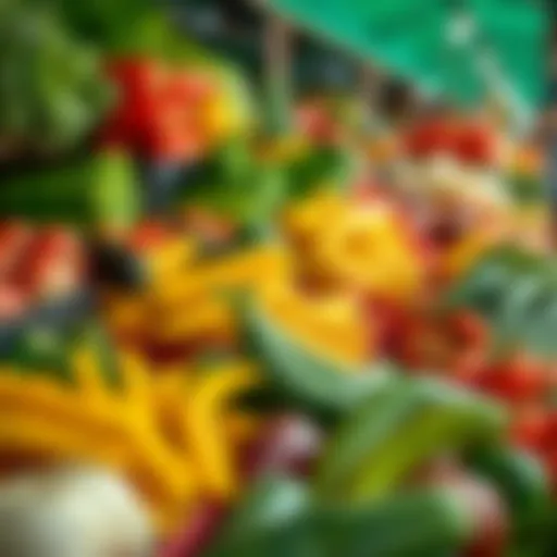 Fresh Vegetables at Ras Al Khor Market Vibrant display of fresh vegetables at Ras Al Khor Vegetable Market