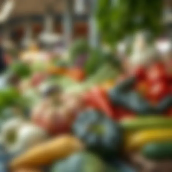 Organic Produce at Ras Al Khor A variety of organic produce available at the market