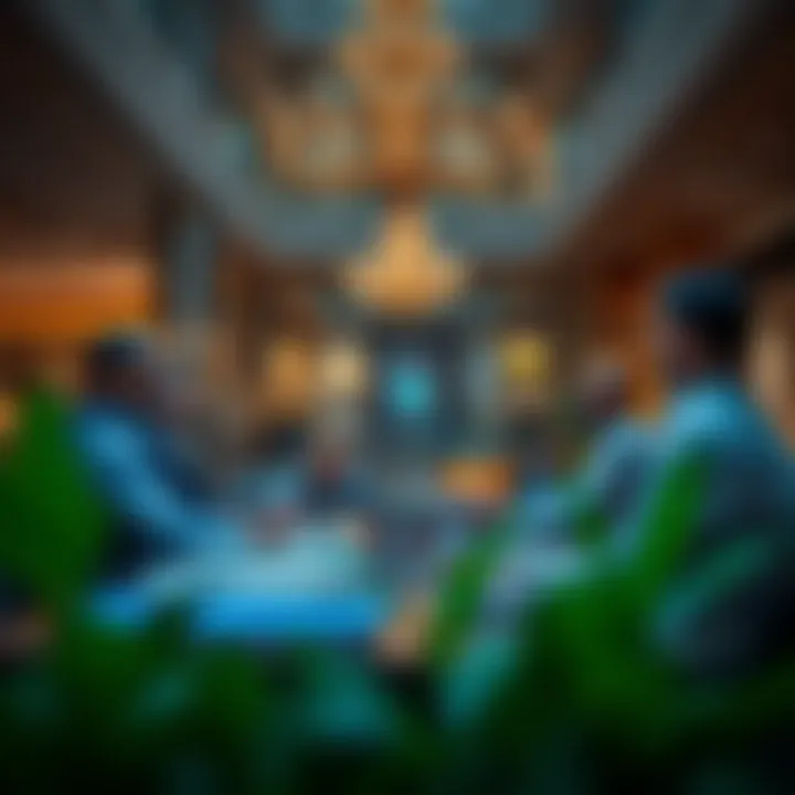 Strategic planning session involving real estate developers