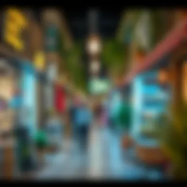 Shopping area in Al Mizhar