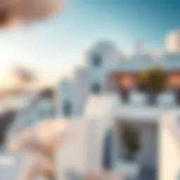 Stunning view of Samana Santorini's architectural design