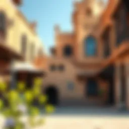 A stunning view of Satwa's traditional architecture