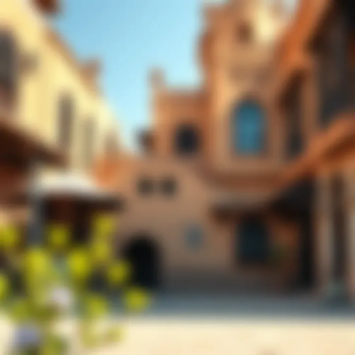 Traditional Charm of Satwa A stunning view of Satwa's traditional architecture