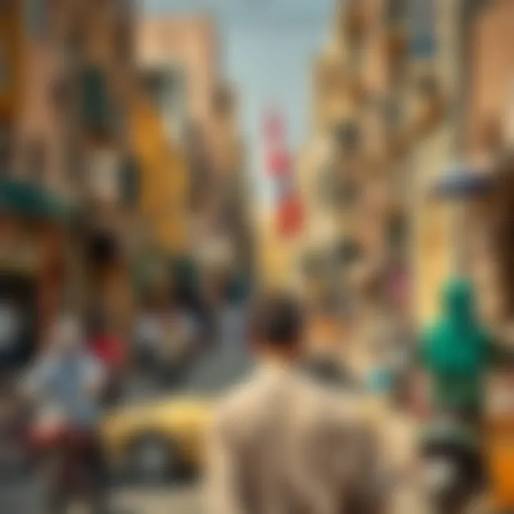 Cultural Vibrancy in Satwa Vibrant street life showcasing Satwa's culture