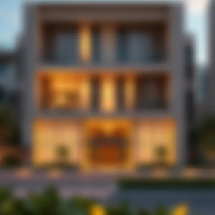 Architectural Marvel of Serenia Residence Luxurious facade of Serenia Residence showcasing modern architecture