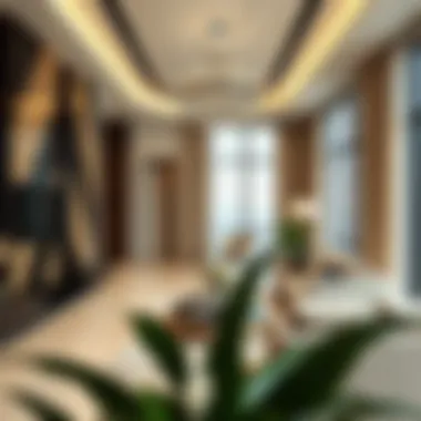 Luxurious interior design featuring high-end finishes and spacious layouts