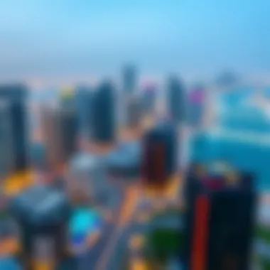 Panoramic view of Dubai South skyline