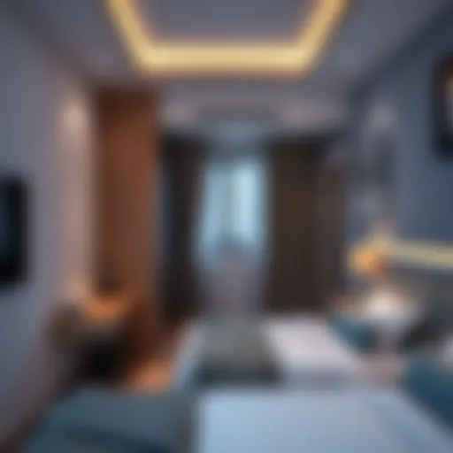 Modern studio room interior showcasing space efficiency