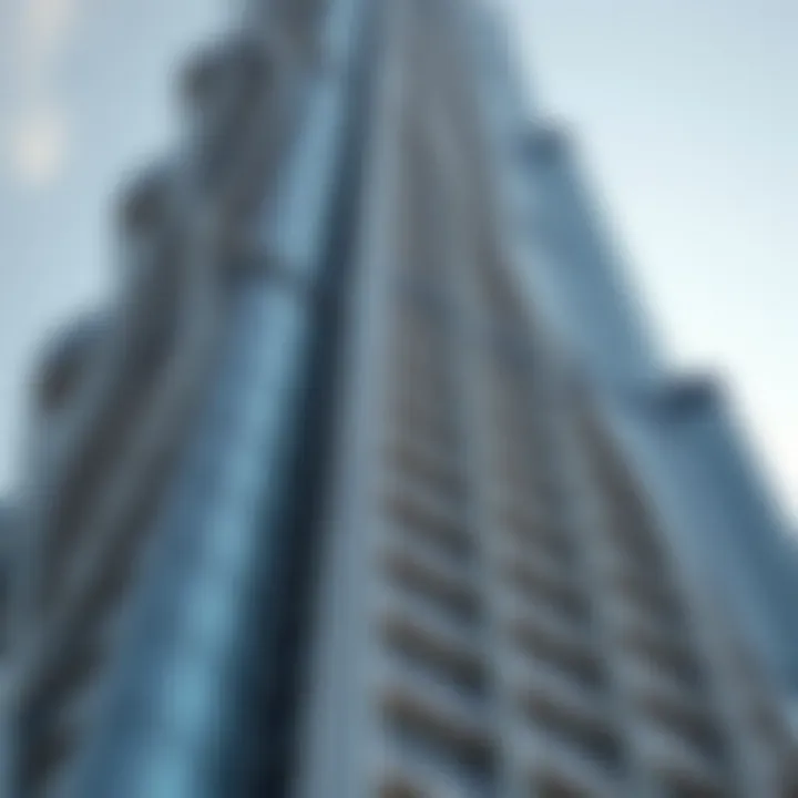 Intricate Facade of the Tallest Tower Close-up of the tower's intricate facade highlighting its unique design elements.