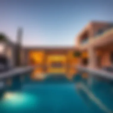 Elegant Infinity Pool in Luxury Residence Elegant infinity pool integrated into a lavish residential property