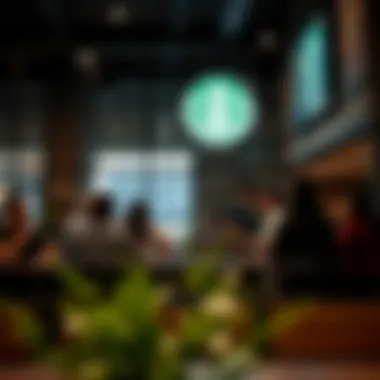Community gathering inside Starbucks, showcasing social interactions
