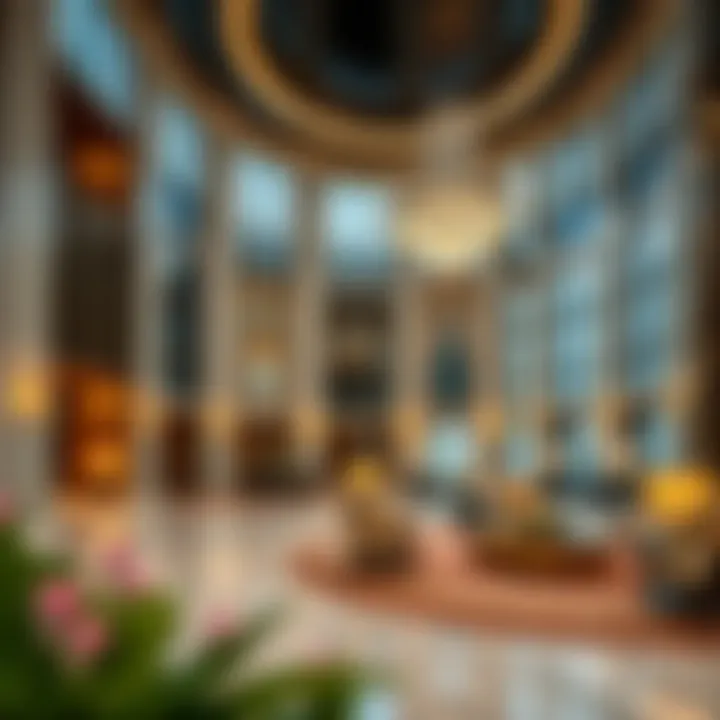 The Ivory Hotel: Elegance in Interior Design Lavish interior lobby design emphasizing elegance and sophistication