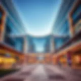 The stunning facade of The Pointe Mall showcasing modern architecture