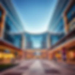 The stunning facade of The Pointe Mall showcasing modern architecture