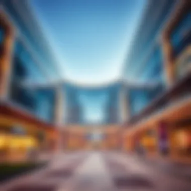 The stunning facade of The Pointe Mall showcasing modern architecture