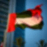The vibrant UAE flag waving in the breeze during Flag Day celebrations