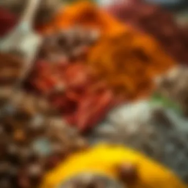 Textures and Colors of Spices Close-up of various spices highlighting their textures and colors