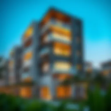 Modern Residential Architecture in Tibba Al Qusais Modern residential buildings in Tibba Al Qusais reflecting contemporary architecture