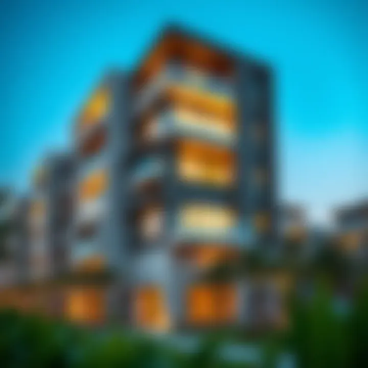 Modern Residential Architecture in Tibba Al Qusais Modern residential buildings in Tibba Al Qusais reflecting contemporary architecture