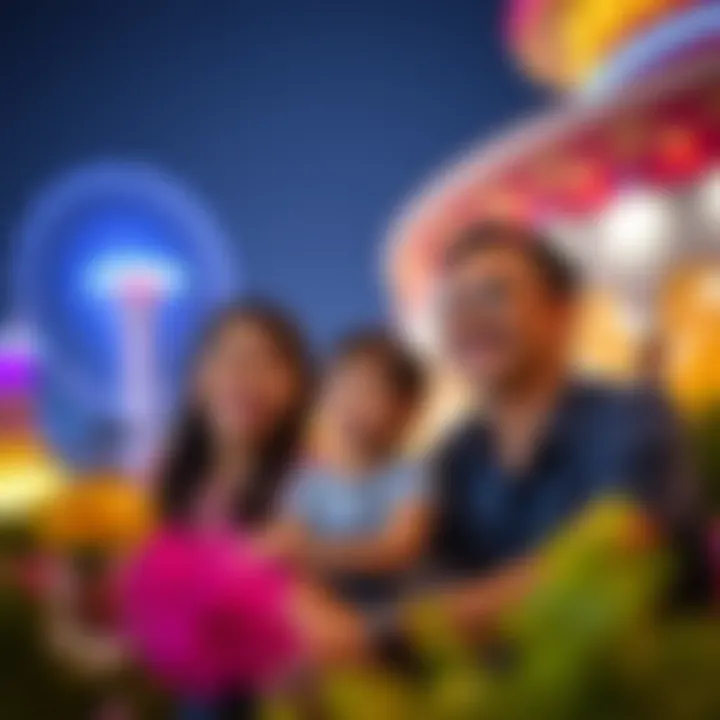 Family enjoying a day at IMG World